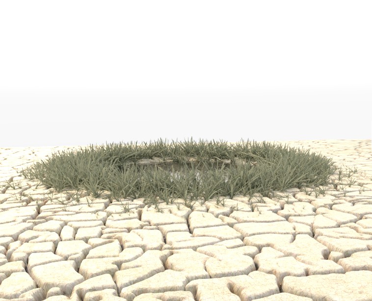 Desert scene with dried out ground preview image 1